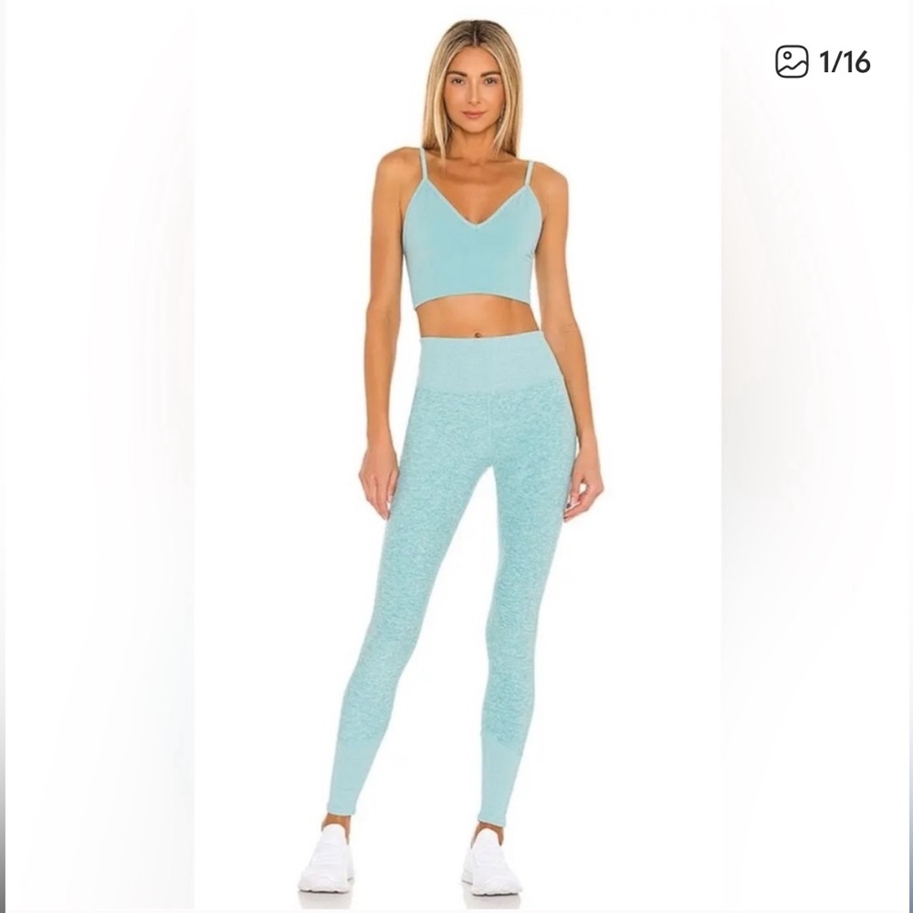 alo High Waist Alosoft Lounge Legging Blue Quartz Heather Size Small